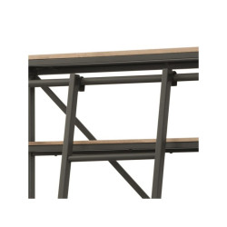 Estantería+Escalera Modelo Tama MDF-Metal Grafito