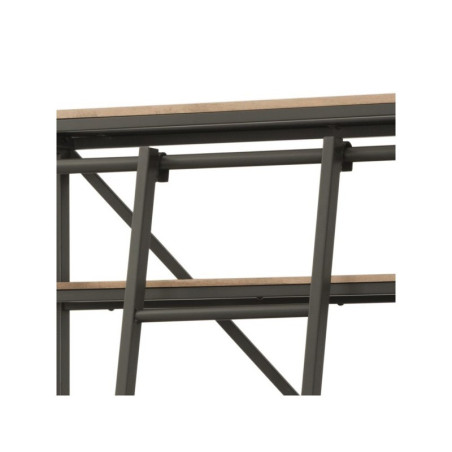 Estantería+Escalera Modelo Tama MDF-Metal Grafito