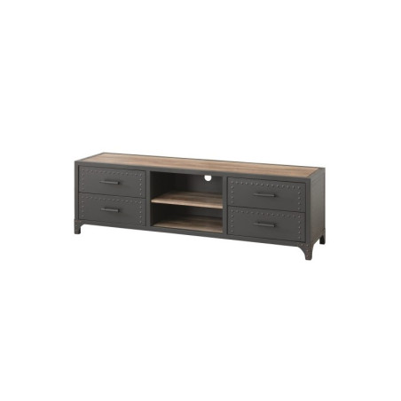 Mueble TV 4C Modelo Tama MDF-Metal Grafito
