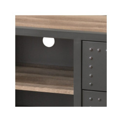 Mueble TV 4C Modelo Tama MDF-Metal Grafito
