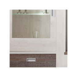 Vitrina 2P Modelo Polona MDF Efecto Madera