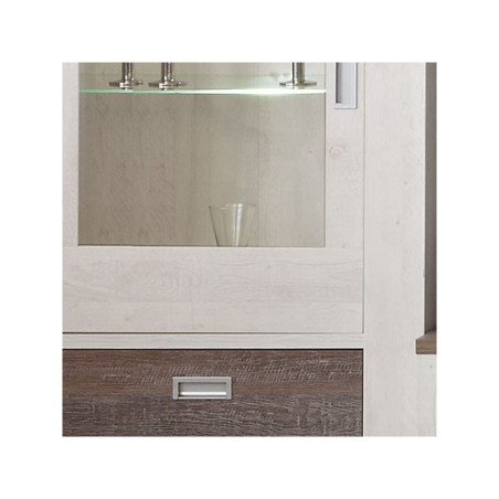Vitrina 2P Modelo Polona MDF Efecto Madera
