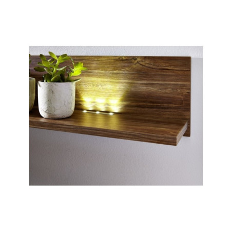 Estante Pared Modelo Gust Laminado Sintético Nogal