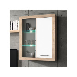Conjunto de salón Modelo Sunset MDF Roble-Blanco