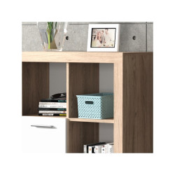 Conjunto de salón Modelo Sunset MDF Roble-Blanco