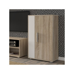 Conjunto de salón Modelo Sett Roble Somona-Blanco Mate