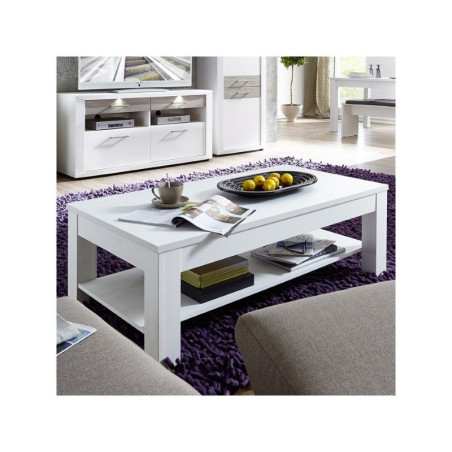 Mesa de Centro Modelo Malva MDF Gris-Blanco