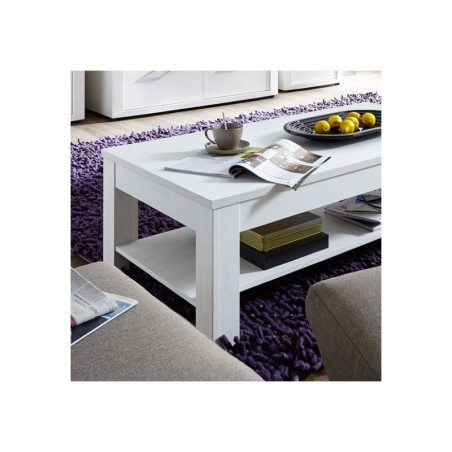 Mesa de Centro Modelo Malva MDF Gris-Blanco