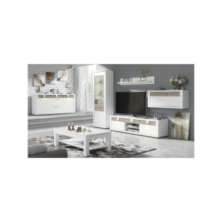 Módulo Pared Modelo Malva MDF Gris-Blanco