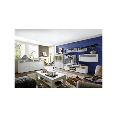 Módulo Pared Modelo Malva MDF Gris-Blanco