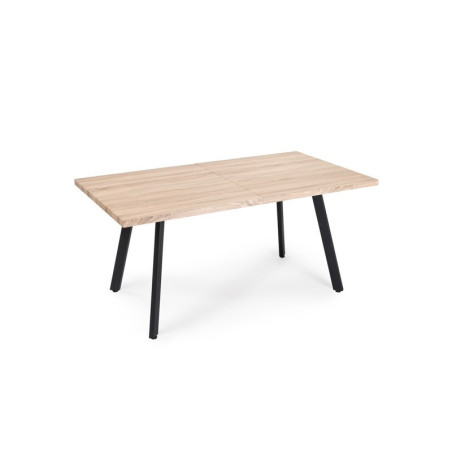 Mesa Comedor Extensible Lila MDF Roble Sonoma- Acero 160(200)x90