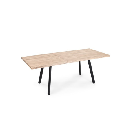 Mesa Comedor Extensible Lila MDF Roble Sonoma- Acero 160(200)x90