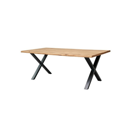 Mesa Comedor Karina Pata X Madera - Acero 140x80