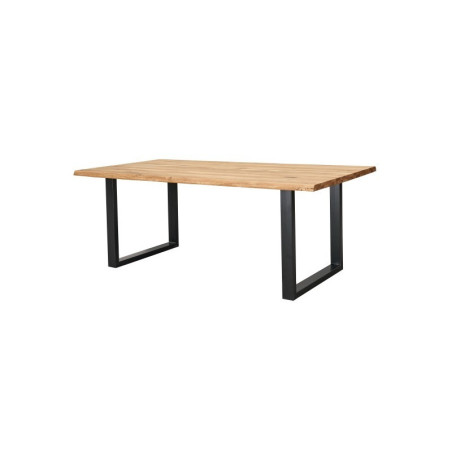 Mesa Comedor Karina Pata U Madera - Acero 140x80