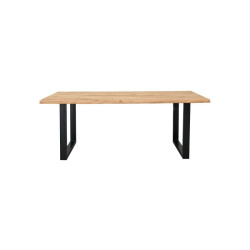 Mesa Comedor Karina Pata U Madera - Acero 140x80