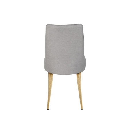 Silla Comedor Brioche Tela Gris - Natural