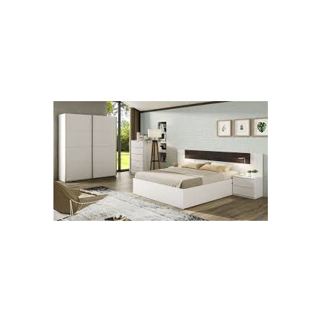 Armario 2 Puertas Correderas Blanco Artik 200x150
