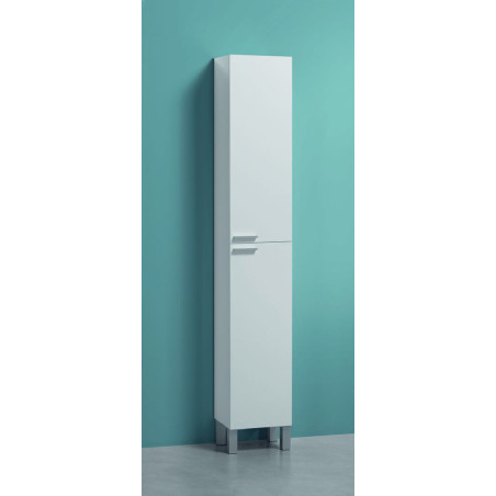 Columna Baño 2 Puertas Aktiva Blanco Brillo