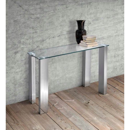 Recibidor Consola Di Plus - Acero Inoxidable Pulido 100x40
