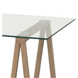 Mesa Escritorio Caballetes Estilo Natural Modelo Polga