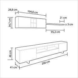 Composición Salón Estilo Moderno Modelo Varys