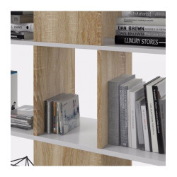 Estantería Zig Zag Elfos Blanco Artik-Roble Estilo Nórdico