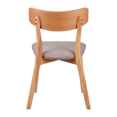 Silla Comedor Nais Natural-Gris Claro