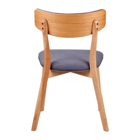 Silla Comedor Nais Natural-Gris Claro
