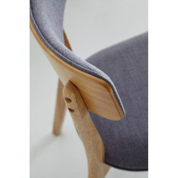 Silla Comedor Nais Natural-Gris Claro