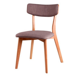 Silla Comedor Nais Natural-Gris Claro