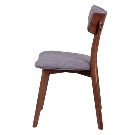 Silla Comedor Nais Nogal-Gris Oscuro