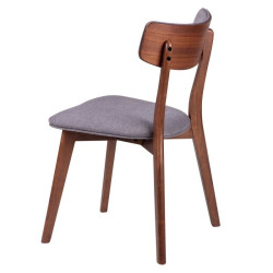 Silla Comedor Nais Nogal-Gris Oscuro