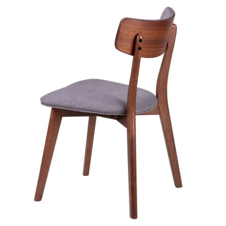 Silla Comedor Nais Nogal-Gris Oscuro