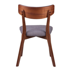 Silla Comedor Nais Nogal-Gris Oscuro