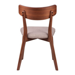 Silla Comedor Nais Nogal-Gris Oscuro