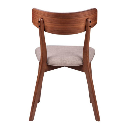 Silla Comedor Nais Nogal-Gris Oscuro
