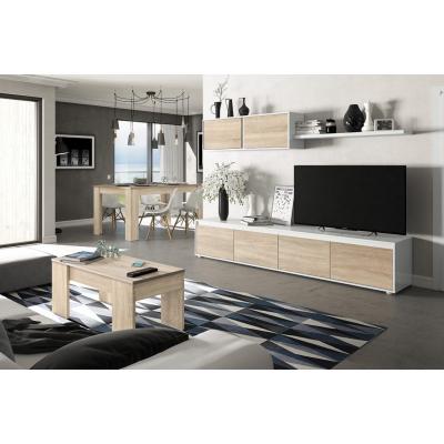 Composición de salón Moderno Modelo Home Color Roble y Blanco - Imagen 5