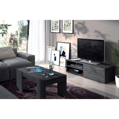 Mueble Tv Salón Color Ceniza Hueco-Puerta Modelo Althea - Imagen 1
