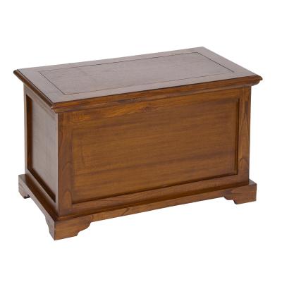 Baúl de madera color marrón - Imagen 1