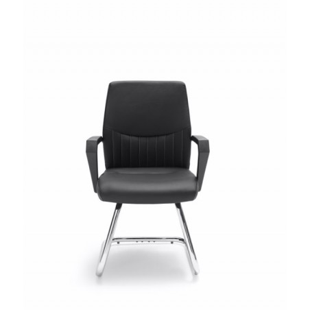 Sillón Confidente Oficina Ecopiel Modelo Kum - Varios Colores