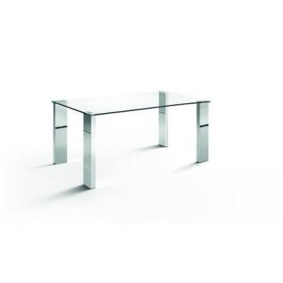 Mesa Oficina Stile Plus Cristal Templado - Acero inoxidable 120x90 - Imagen 5
