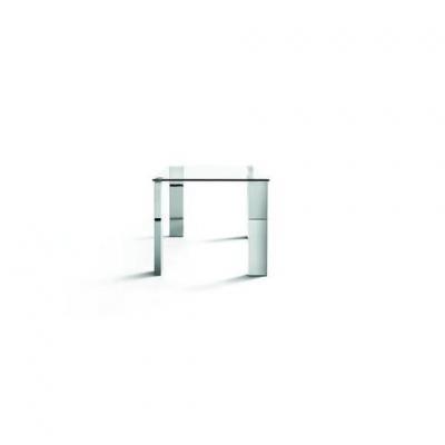 Mesa Oficina Stile Plus Cristal Templado - Acero inoxidable 120x90 - Imagen 6