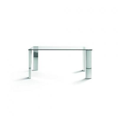 Mesa Oficina Stile Plus Cristal Templado - Acero inoxidable 120x90 - Imagen 7