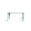 Mesa Oficina Stile Plus Cristal Templado - Acero inoxidable 160x90 - Imagen 7