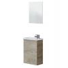 Mueble Baño Mini + Espejo + Lavabo Roble Alaska - Imagen 3