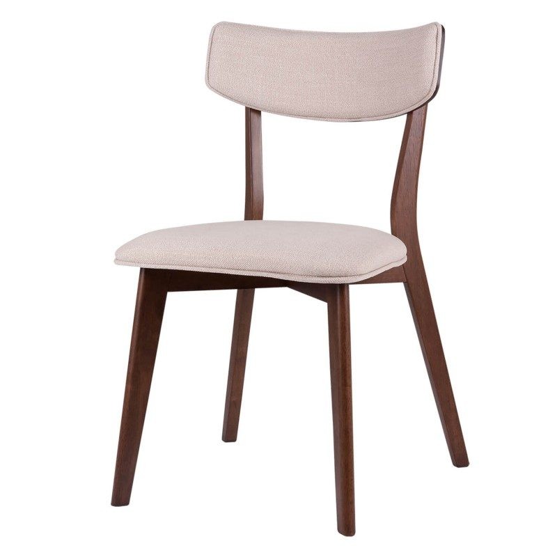 Silla Comedor Tapizada Color Nogal Modelo Nais Tapizado Gris Dark Silla Comedor Tapizada Color Nogal Modelo Nais Tapizado Gris Dark