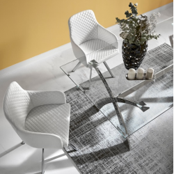 MESA COMEDOR MODELO 18 CRISTAL TEMPLADO 200X106