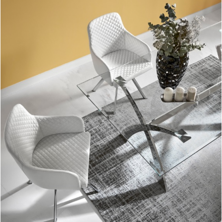 MESA COMEDOR MODELO 18 CRISTAL TEMPLADO 200X106