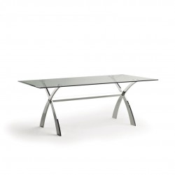 MESA COMEDOR MODELO 18 CRISTAL TEMPLADO 200X106