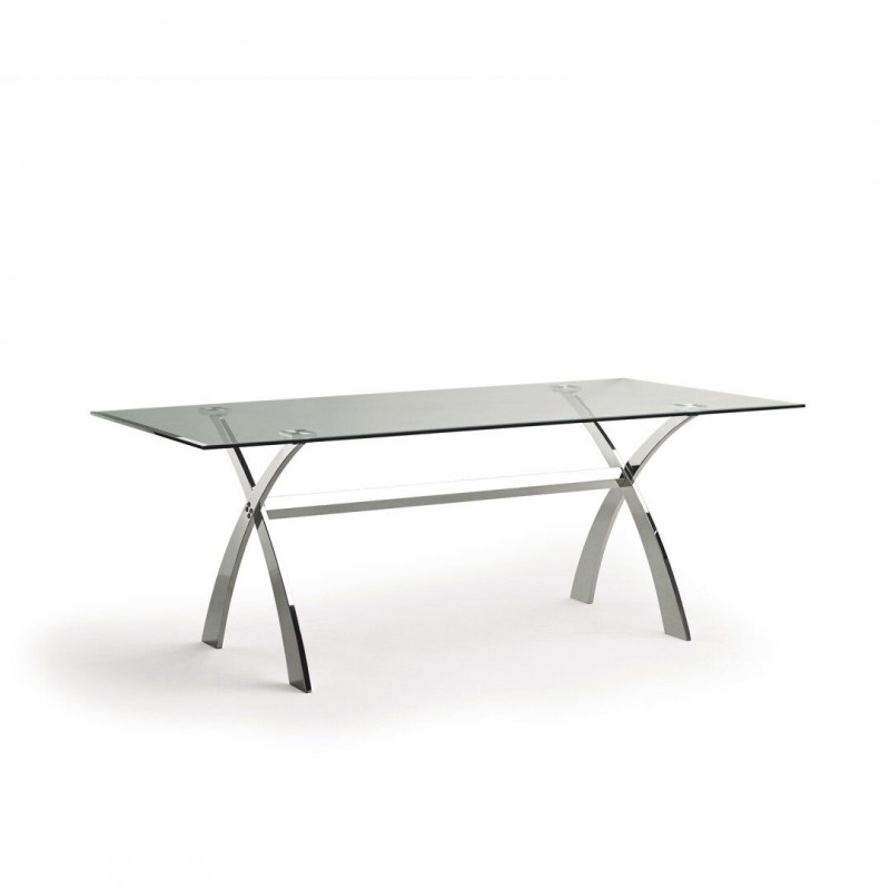 MESA COMEDOR MODELO 18 CRISTAL TEMPLADO 200X106